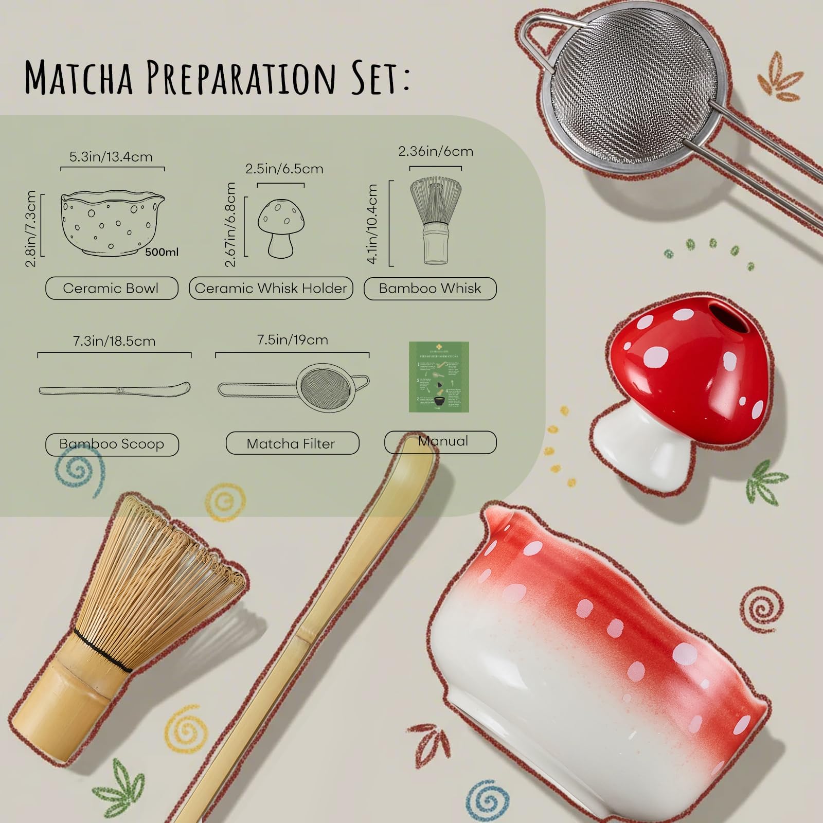 KOIMYSA batidor bambú, textura suave para batir matcha rápidamente