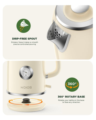 KOIOS diseño retro-moderno, encaja en cocinas pequeñas y oficinas