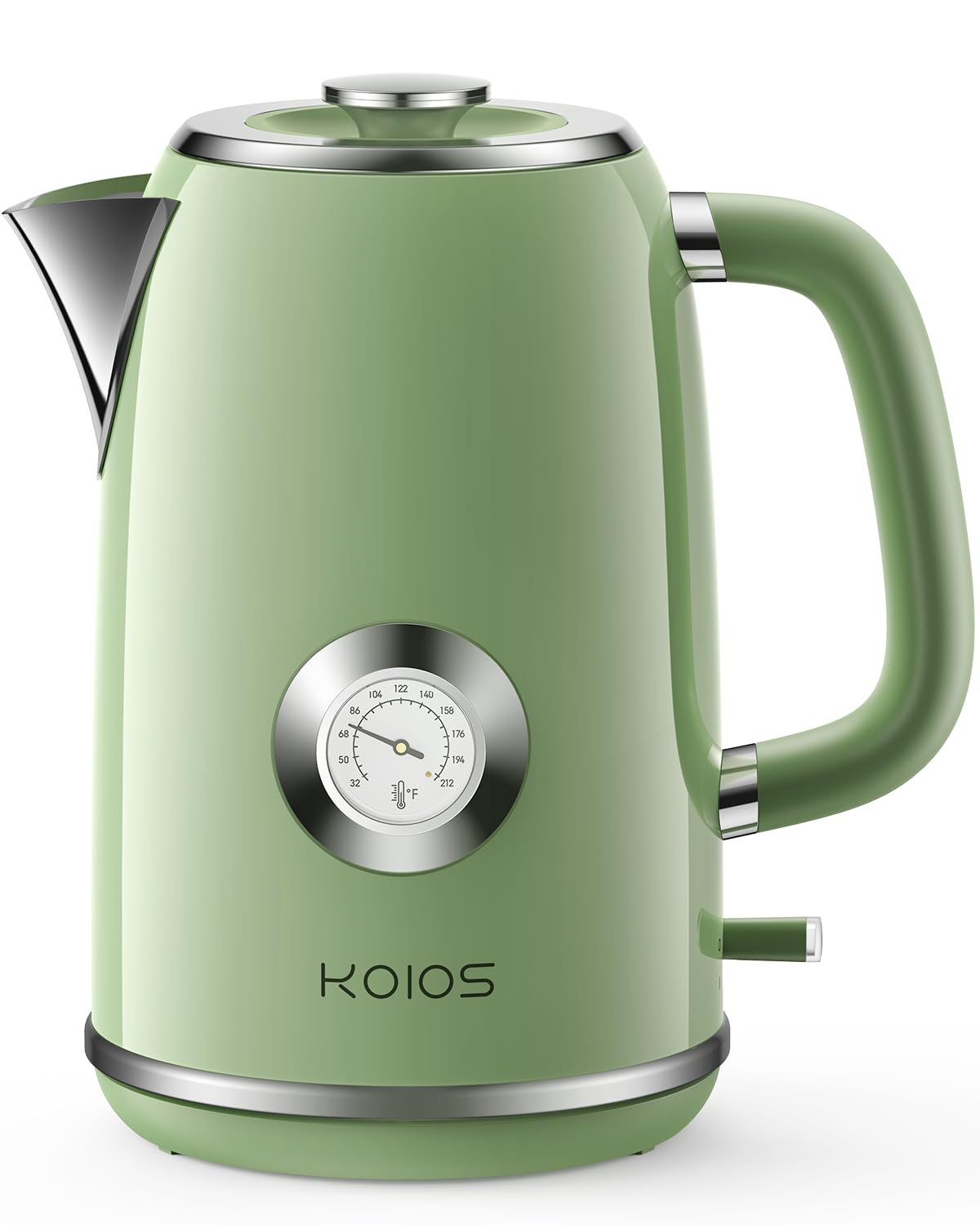KOIOS tetera eléctrica 1.8L con luz indicadora para hervir rápido.