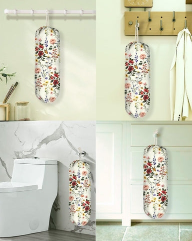Kokaaee diseño floral organizador, ideal para despensa, lavandería y baño
