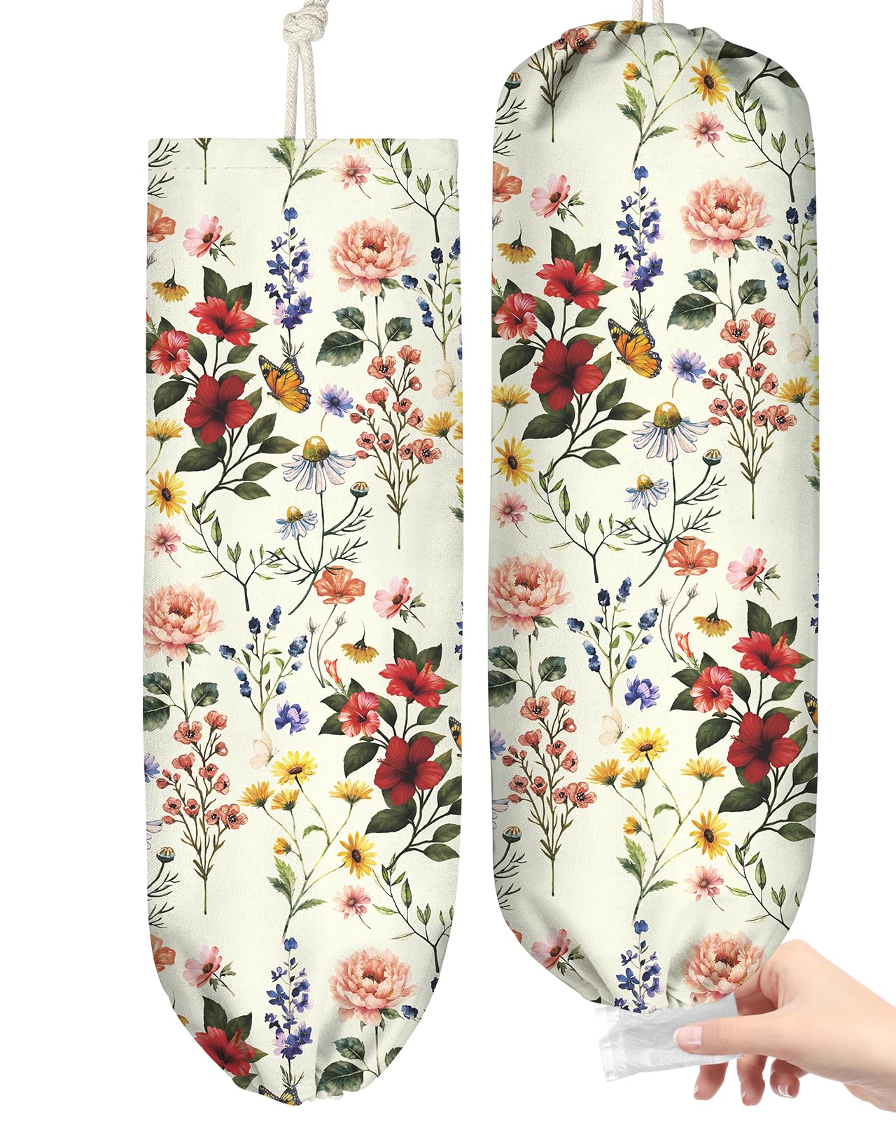 Kokaaee uso multifuncional floral, almacena bolsas y más de forma ordenada