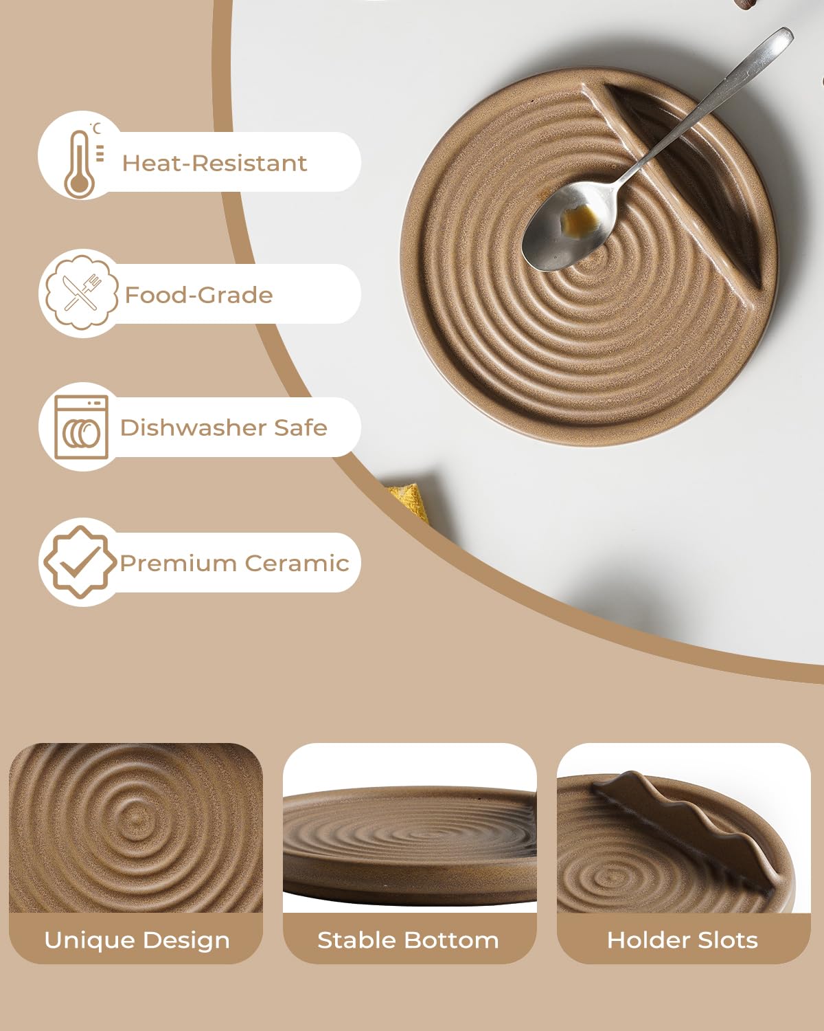 KOKUNKA diseño espiral encimera, accesorio decorativo y práctico.