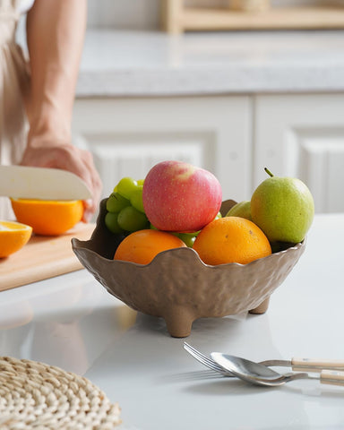 KOKUNKA tazón multifuncional para frutas, pan y aperitivos diarios.