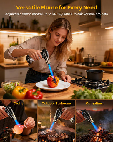 Kollea base amplia para estabilidad durante el caramelizado.