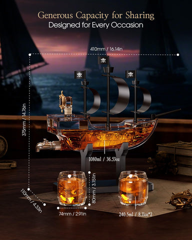 Kollea capacidad grande decantador, ideal para reuniones.