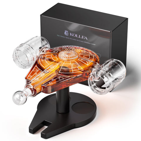 Kollea decantador de licor en forma de nave para degustaciones elegantes.