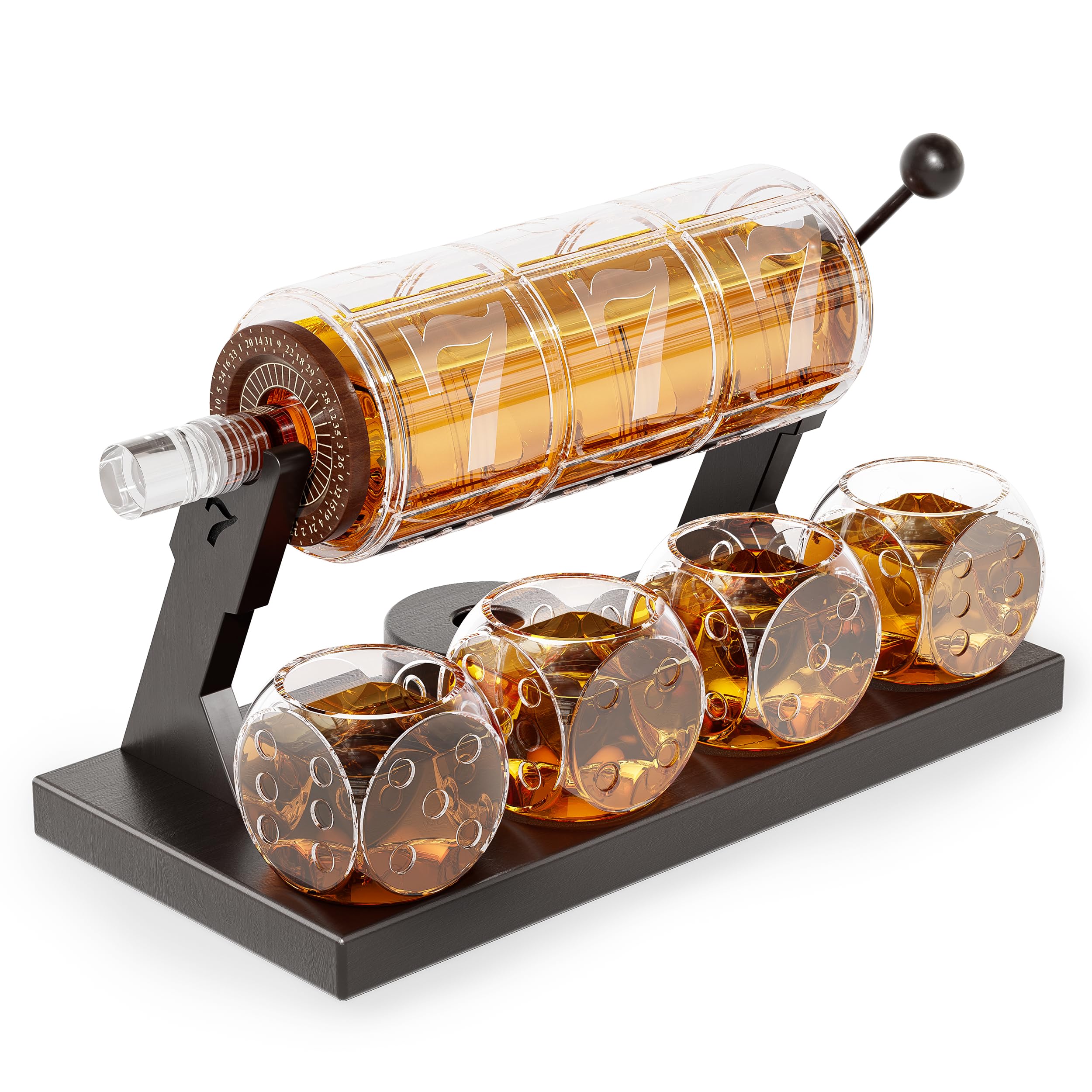 Kollea decantador whiskey con diseño slot casino, ideal para brindar con estilo