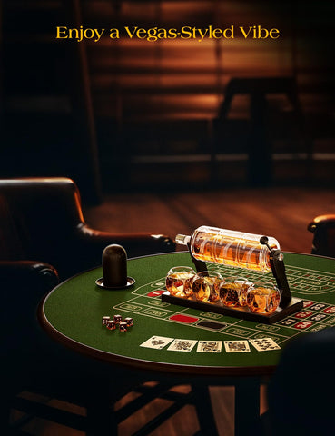 Kollea ruleta de madera integrada para ambientación de casino en casa