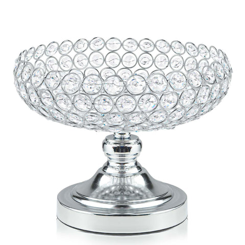 kolnlala cuenco cristal diseño hueco centro de mesa, ideal para exhibir fruta fresca con estilo.
