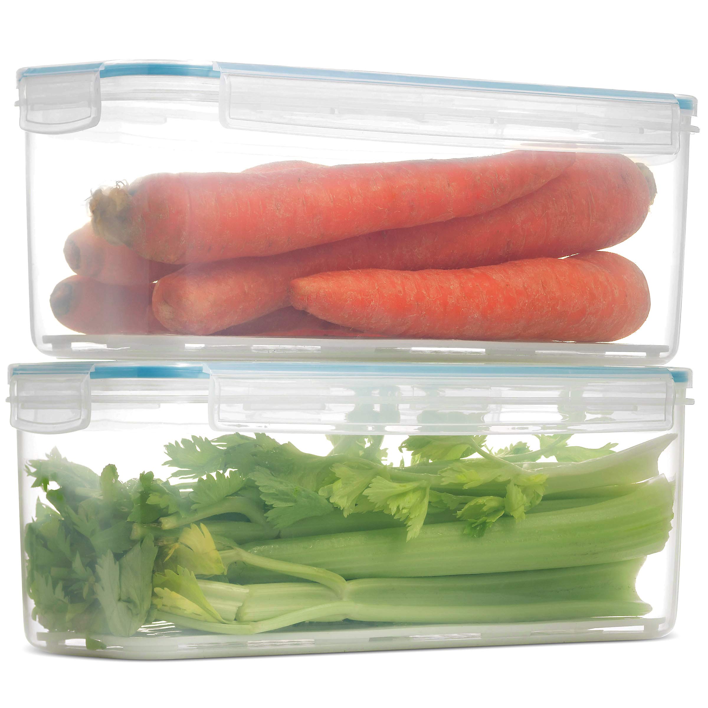 Komax Biokips con bandeja de goteo para mantener secos los alimentos en el frigorífico