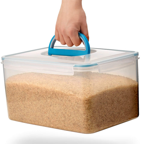 Envase Komax sin BPA para alimentos, seguro y fácil de limpiar.