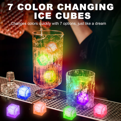 Cubos LED Komokeru IP67, aptos para fiestas y bares