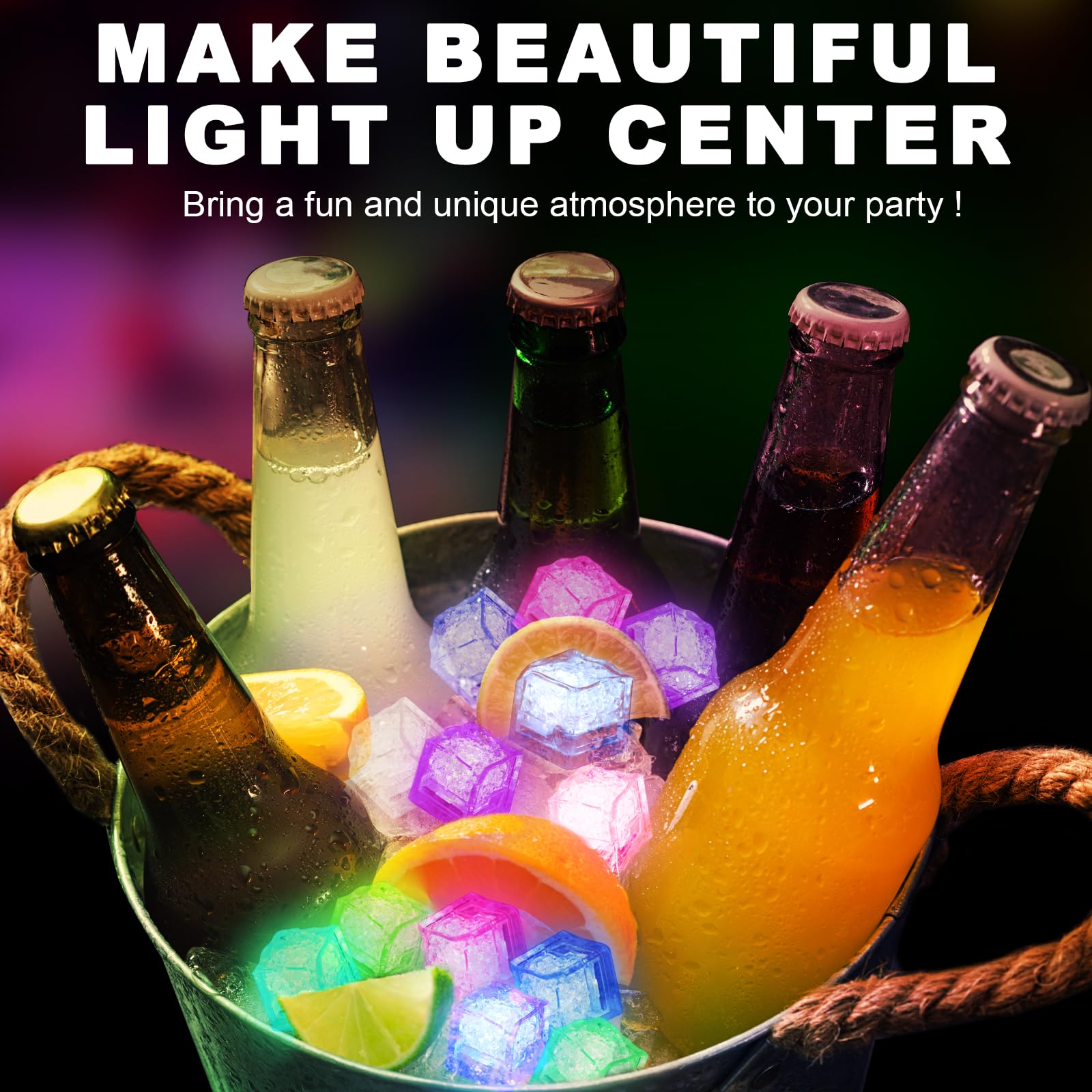 Cubos LED Komokeru ideales para eventos y celebraciones