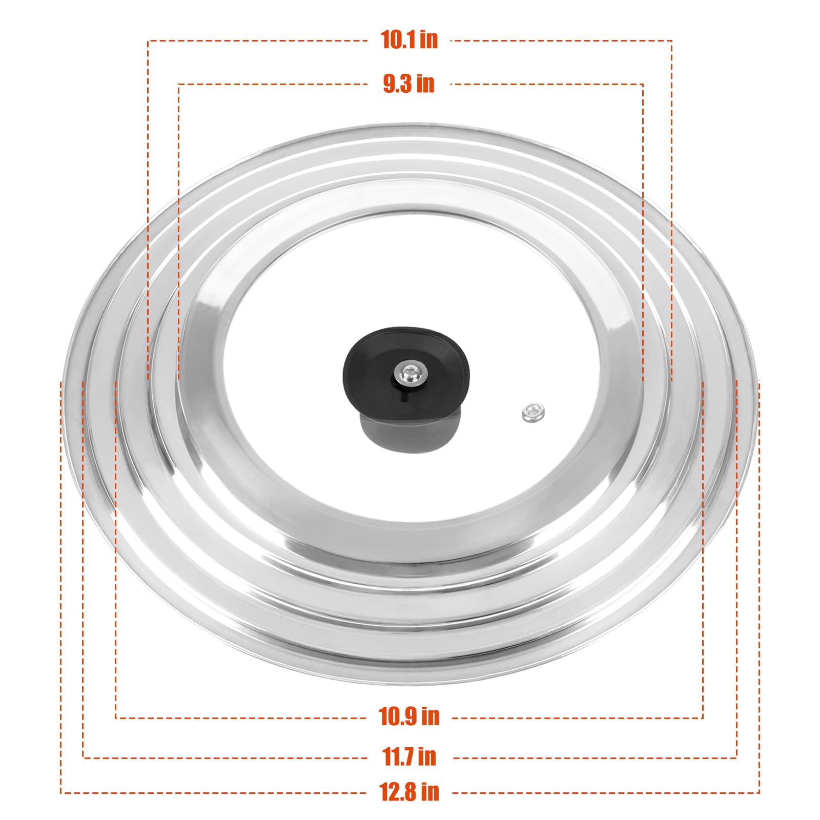 Komokeru tapa universal compatible con varias sartenes y cacerolas