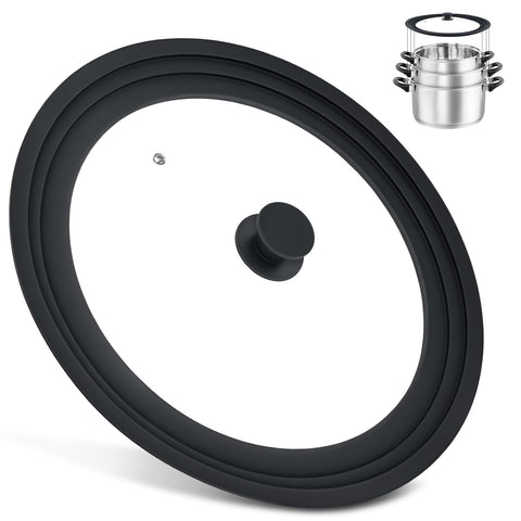 Komokeru tapa universal para sartenes grandes, ideal para 13-15 pulgadas.