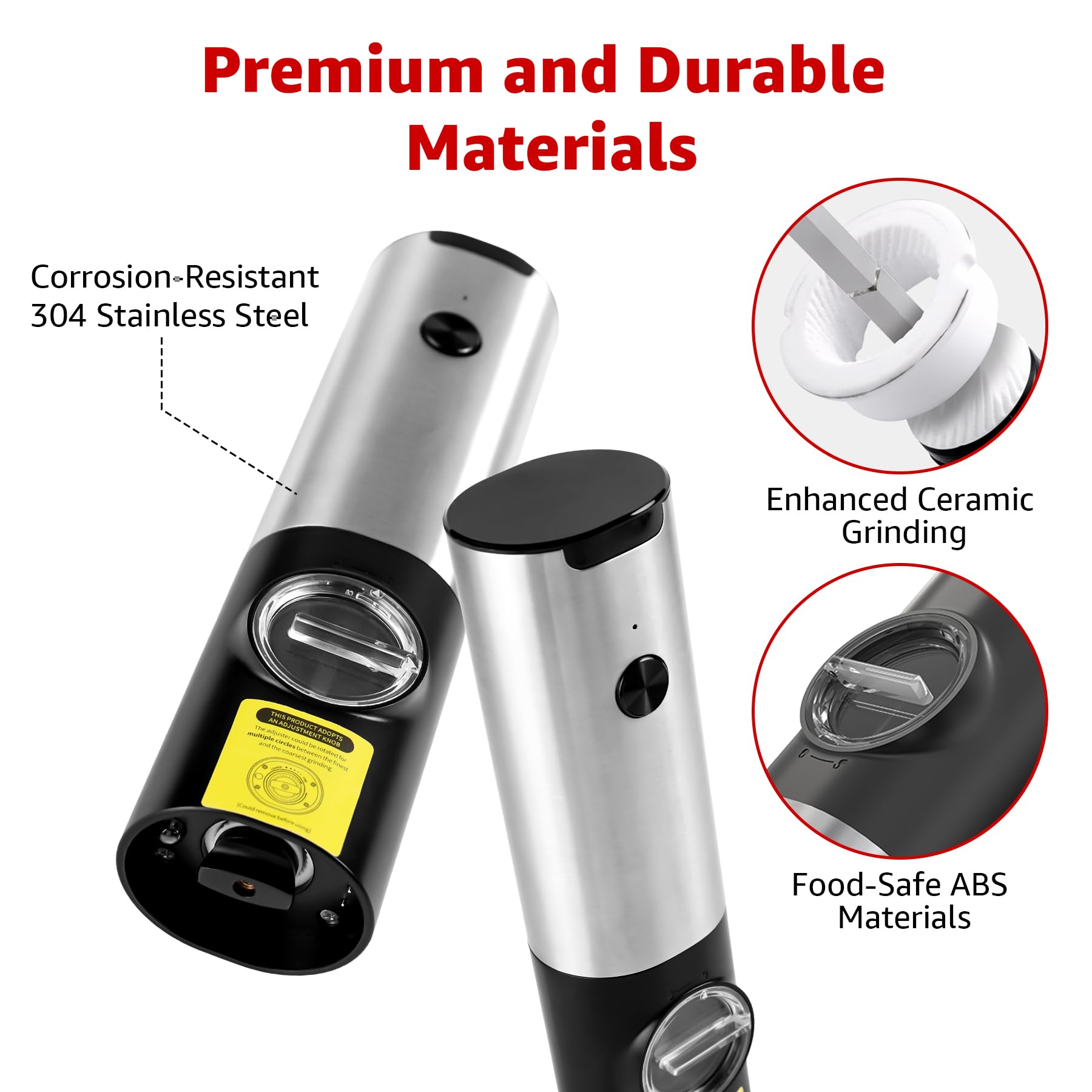 KOMOREBI base de carga mantiene el molino listo para usar sin cables.