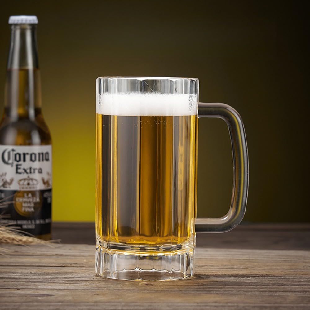 Vasos de cerveza Komost para bar con diseño claro y práctico
