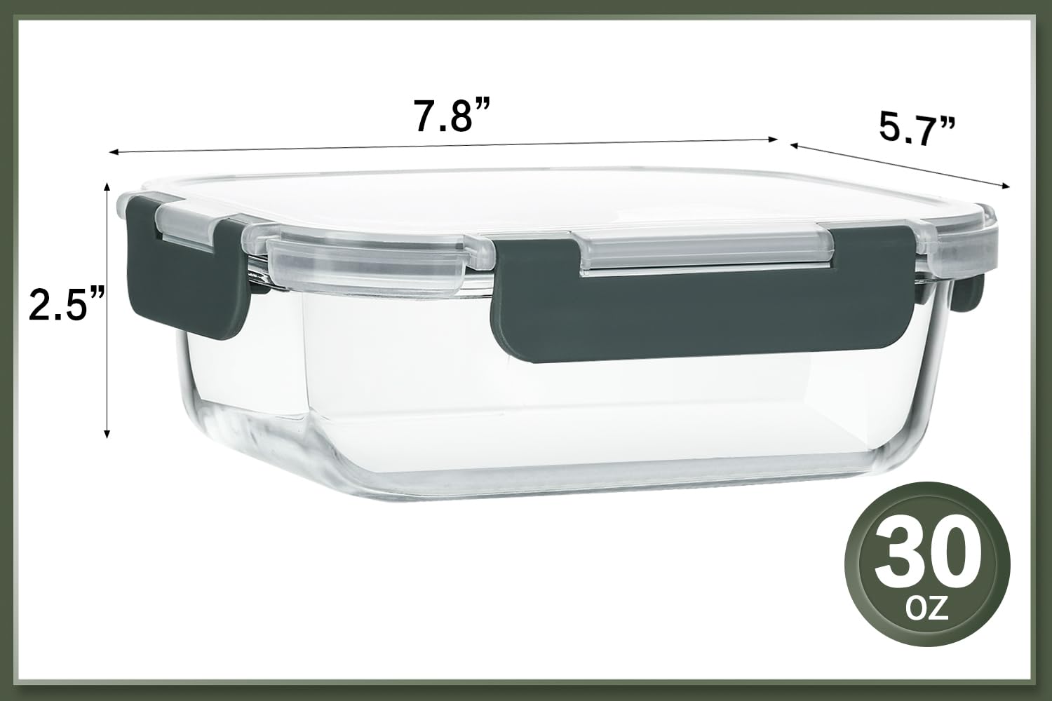 KOMUEE vidrio borosilicato 30 onzas para preparaciones seguras y duraderas