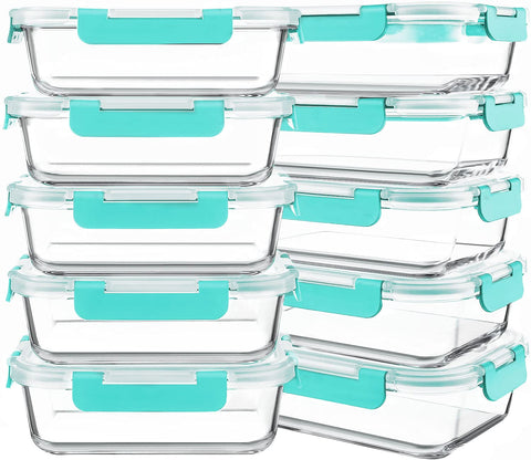 KOMUEE vidrio borosilicato 30 oz para almuerzo, mantiene la comida fresca