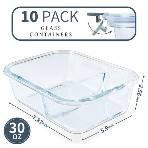 KOMUEE vidrio borosilicato resistente, apto para microondas y horno.