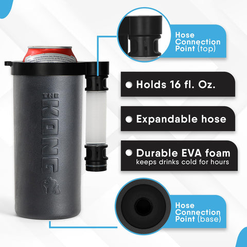 Kong Beer Bong para tailgate, mantiene bebidas frías y facilita el servicio.