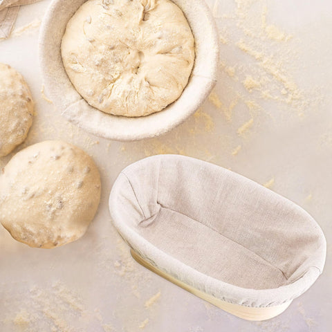 Banneton oval para baguette de Kongdy, mantiene la forma durante fermentación.