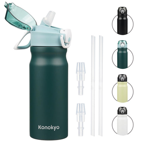 Botella Konokyo aislada 18 oz verde oscuro para bebidas frías