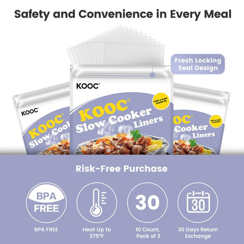 KOOC compatibles con varias ollas lentas, cocción eficiente y limpieza sencilla