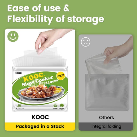 KOOC forro interior para olla cocción lenta; protege la superficie