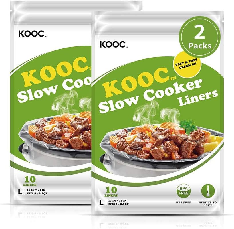 KOOC forro interior para olla cocción lenta; facilita la limpieza