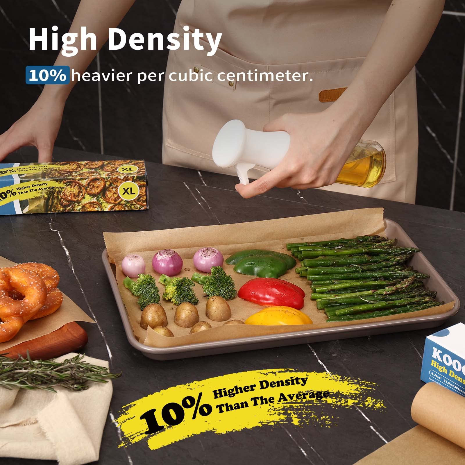KOOC papel pergamino apto para compostaje y cocina sostenible