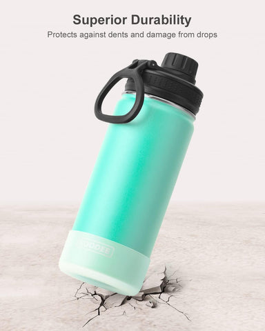 Botella koodee con tapa boquilla, diseño anti-derrame para uso diario.