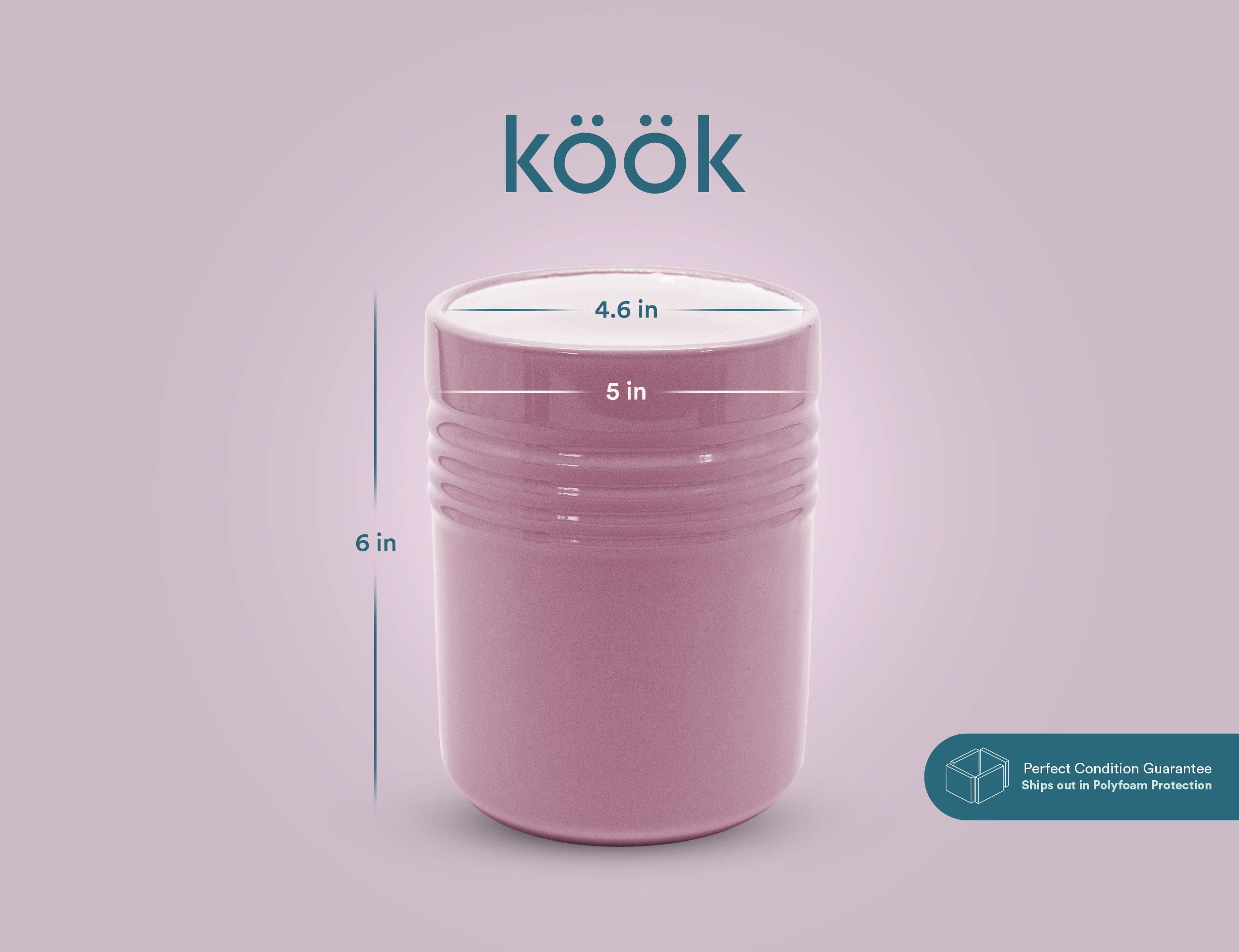 KooK centro de mesa lavanda crea un toque decorativo funcional.