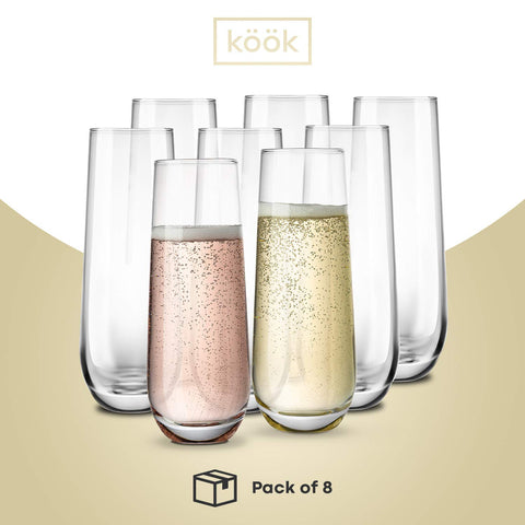Boca cónica de copa KooK realza aromas al beber