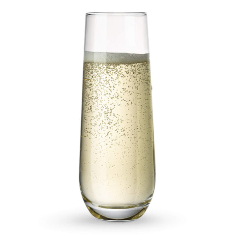 Copa KooK de champán rosada, silueta delgada para degustaciones elegantes