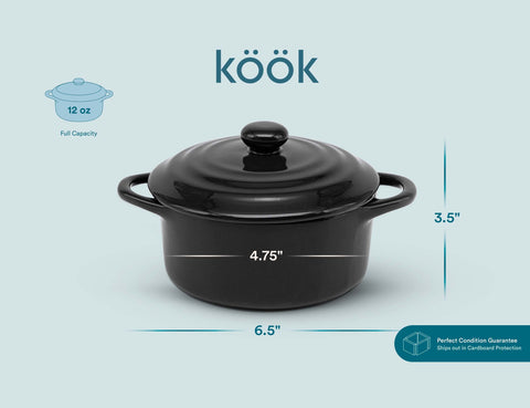 Kook cocotte lavavajillas apto: limpieza fácil y rápida para uso diario.