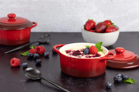 KooK Cocotte Mini: aptas para horno, microondas y lavavajillas para mayor conveniencia.