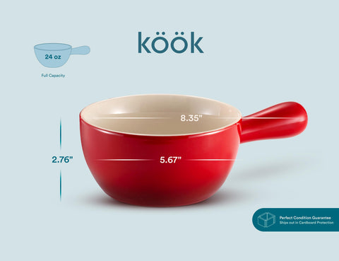 KooK crock diseño cerámico rústico que realza la mesa.
