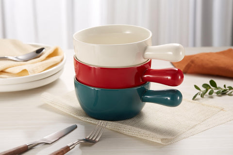 KooK crock apilables, ahorro de espacio en la cocina y mesa.