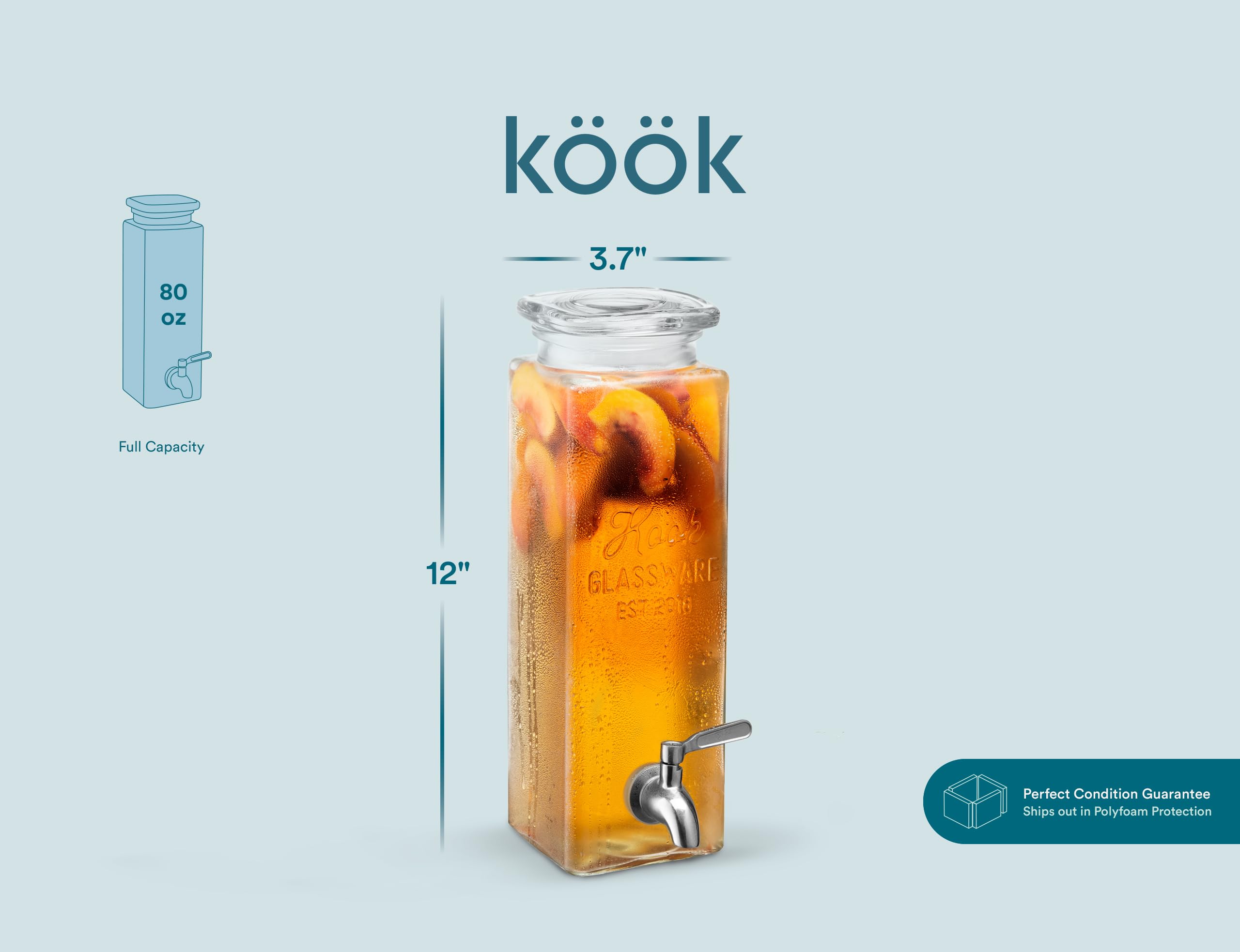 Empaque KooK garantiza entrega en perfecto estado.