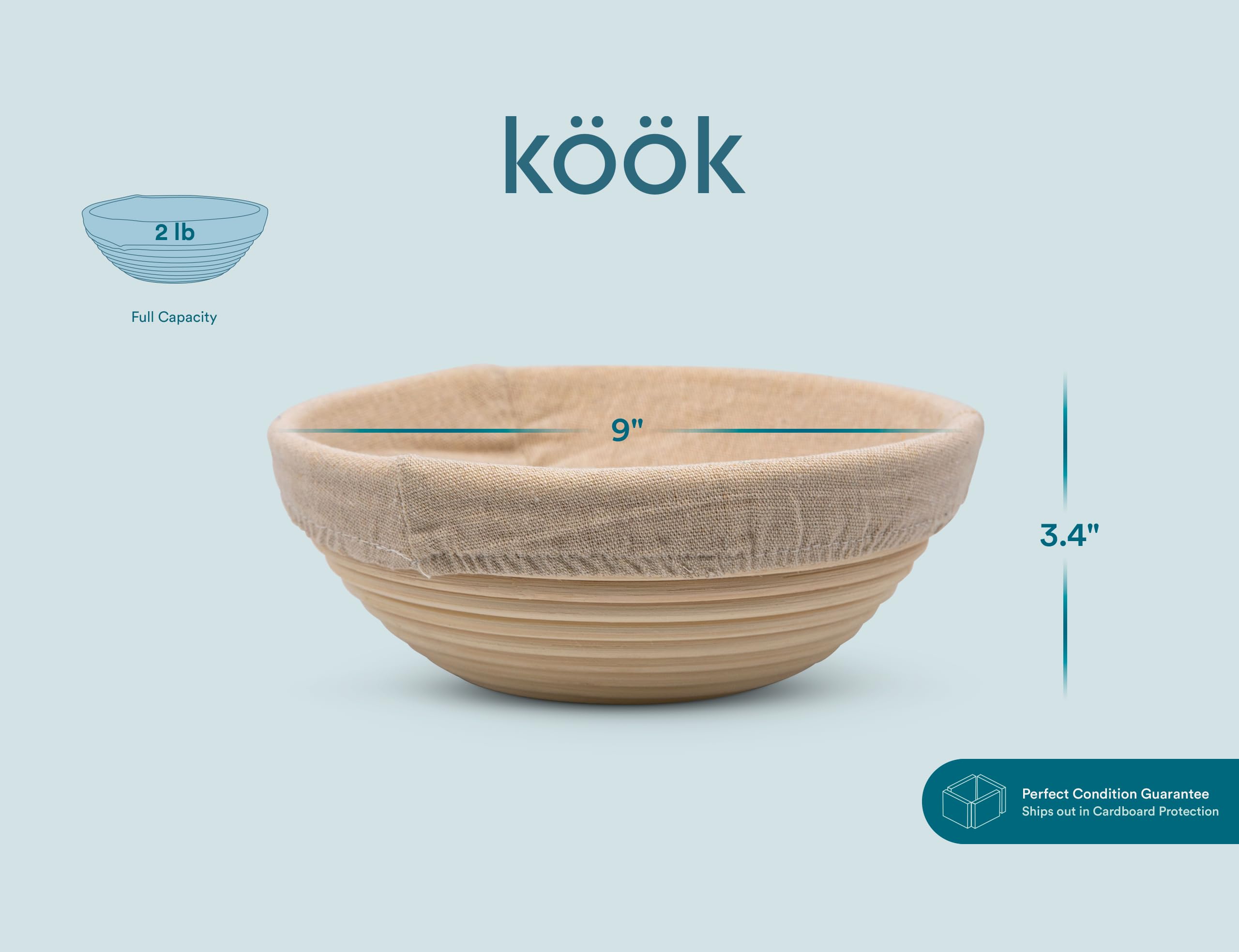 KooK Proofing Set: lame para puntuar pan con cortes limpios y definidos.