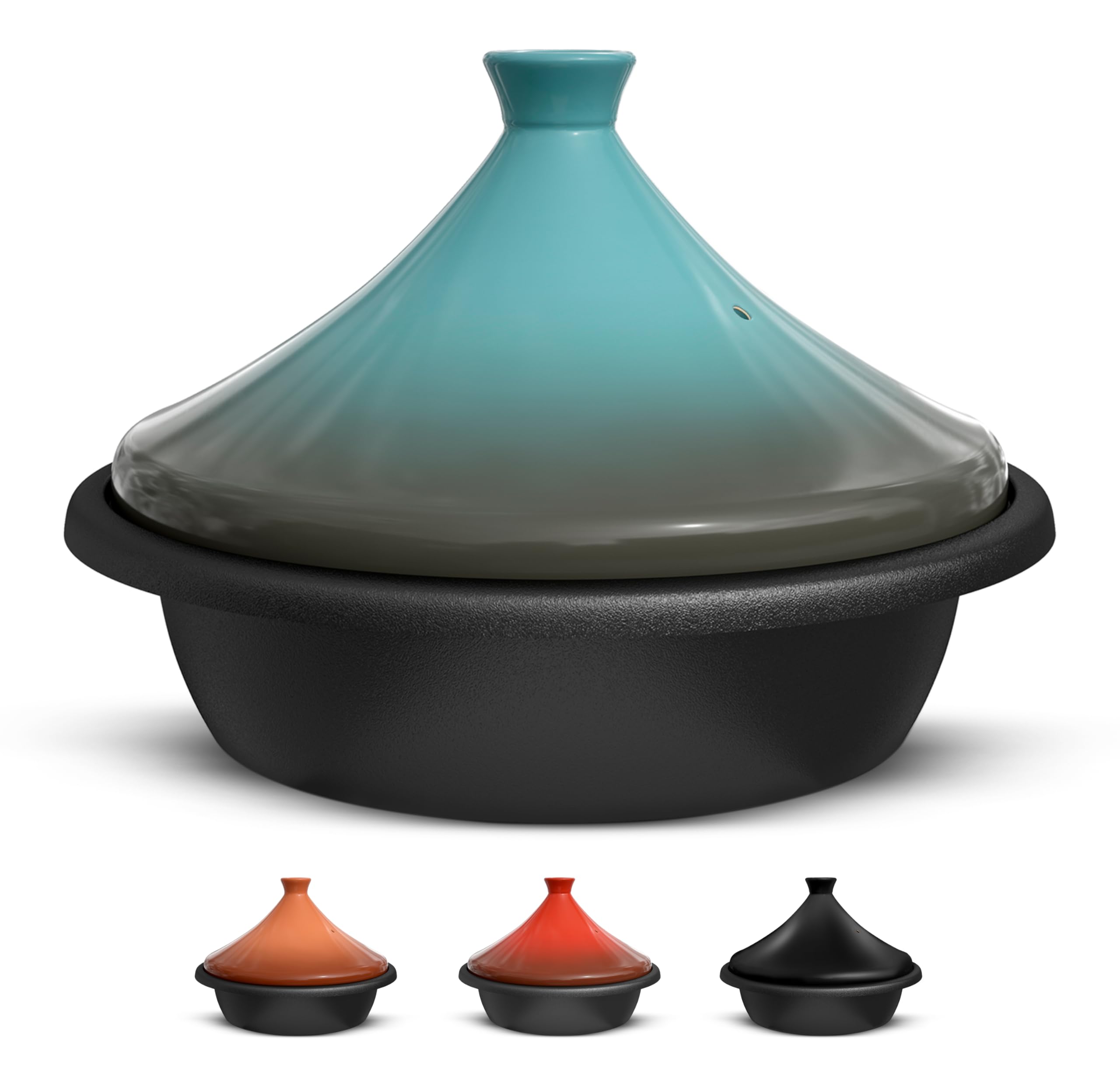 KooK tagine marroquí con tapa cónica para cocción lenta y aromática.