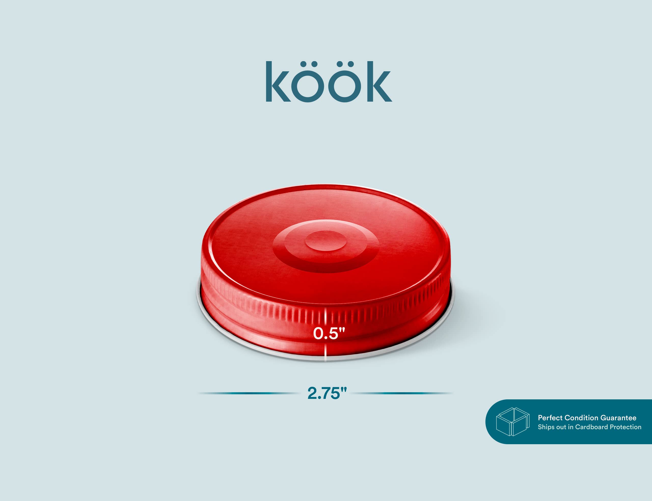 Tapas KooK anti-fugas rojas para almacenamiento seguro en cocina