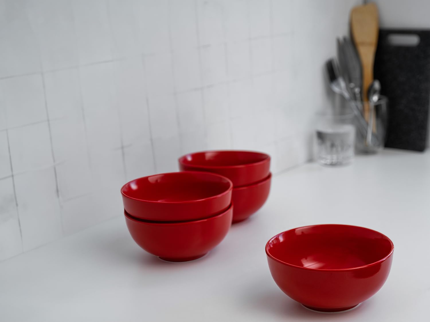Tazones KooK apilables con estilo clásico para ahorrar espacio en la cocina.