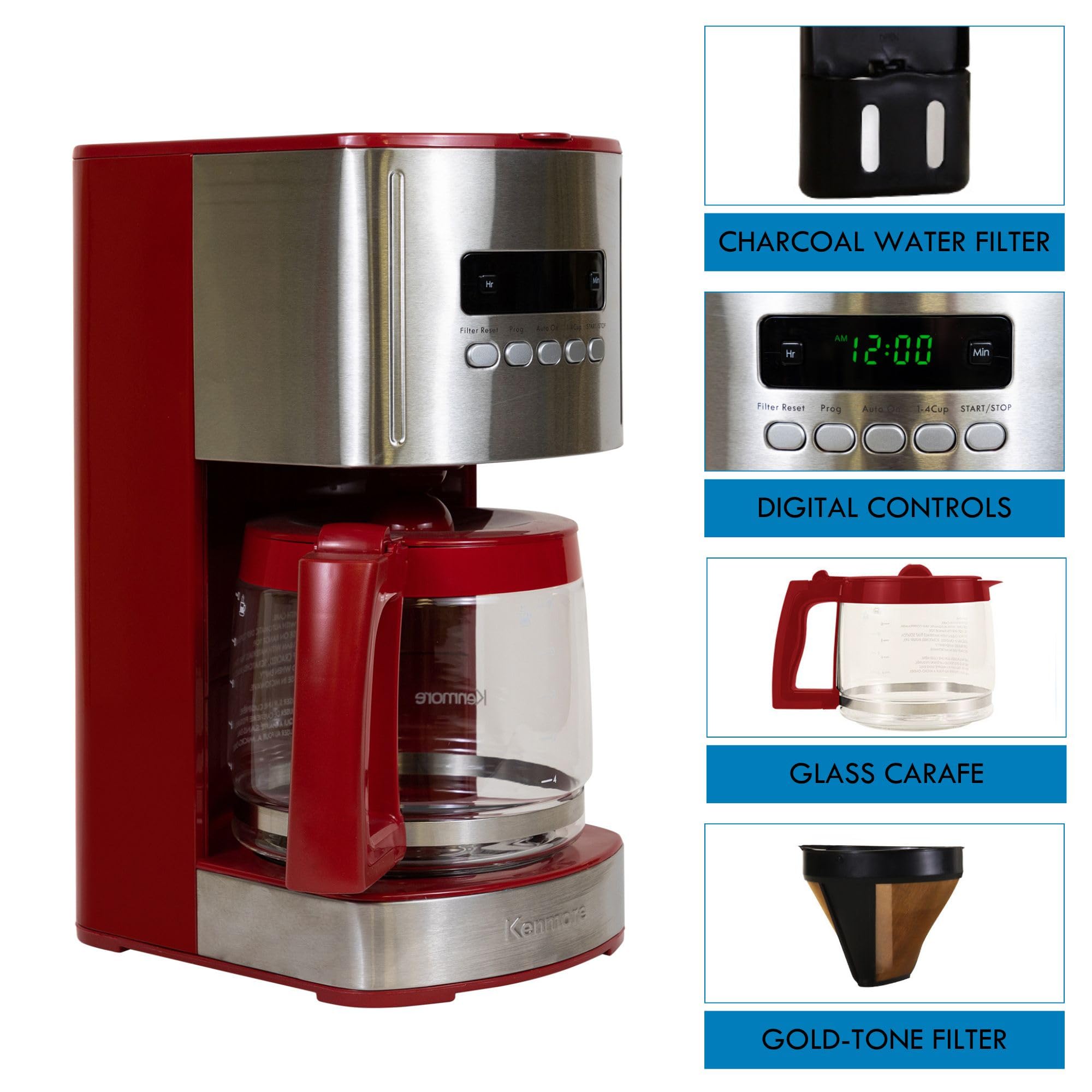Kenmore Koolatron pausa para servir para verter una taza sin esperar.
