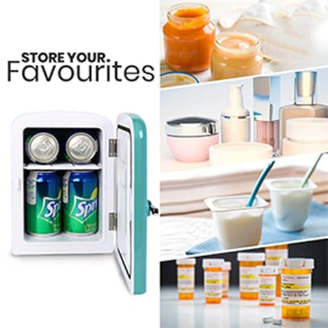 Koolatron Uso versátil para bebidas, cosméticos y snacks.