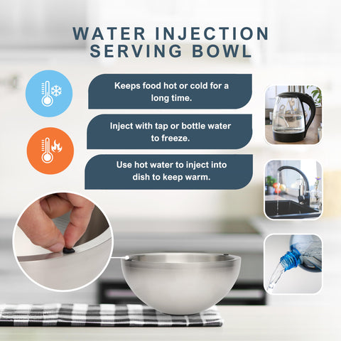 KoolCool tazón de acero inoxidable apto para alimentos y uso repetido