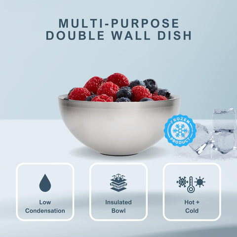 KoolCool tazón con cámara de agua térmica para mantener frío o caliente
