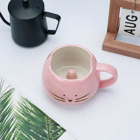 Taza Koolkatkoo capacidad 12oz para café, té o chocolate.