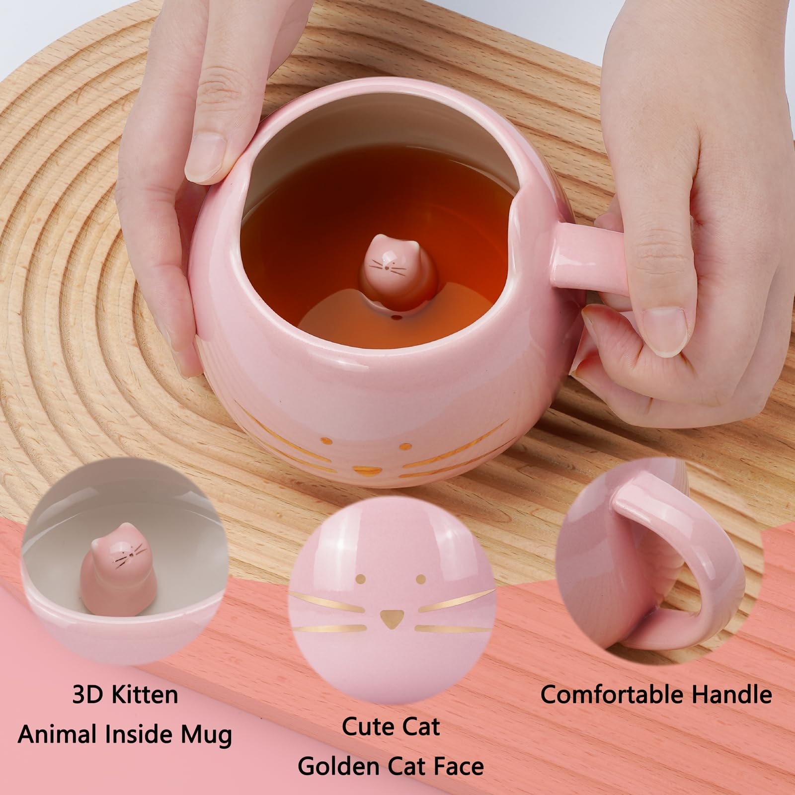 Taza Koolkatkoo regalo con caja hermosa, perfecta para amantes de gatos.